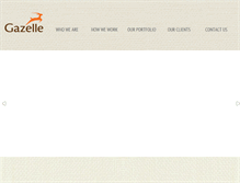 Tablet Screenshot of gazelledesign.com